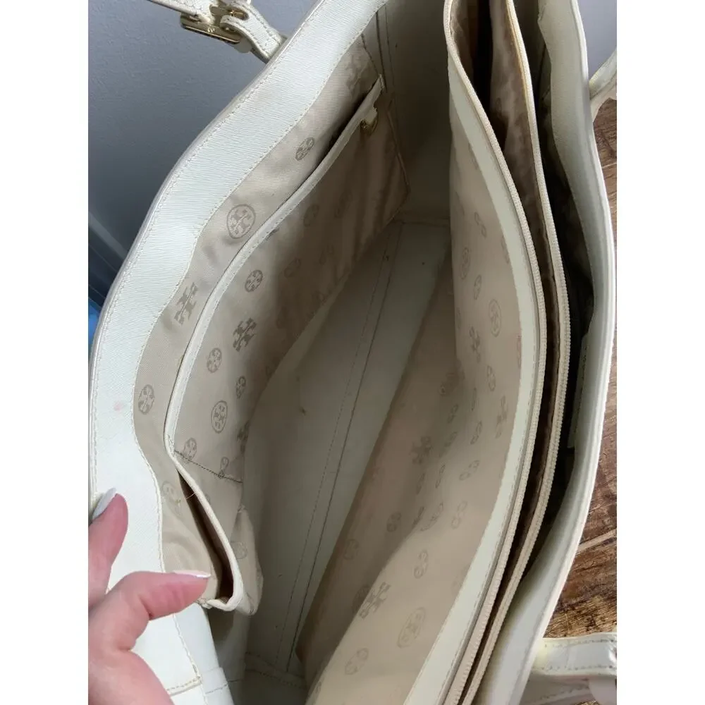 Tory Burch Cream‎ Large Leather shoulder bag